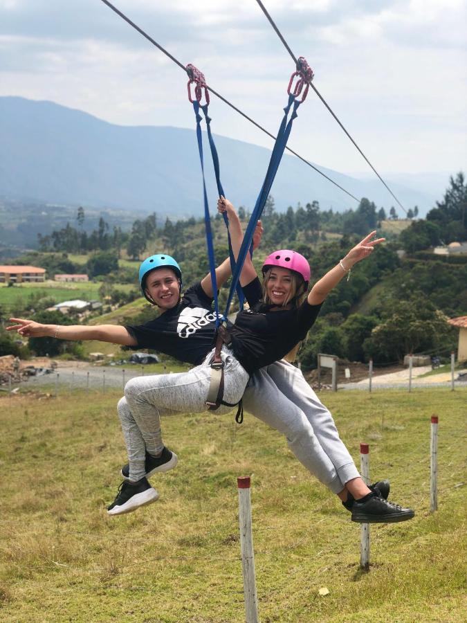 Glamping Y Chalet Aventura Park Villa De Leyva La Periquera المظهر الخارجي الصورة