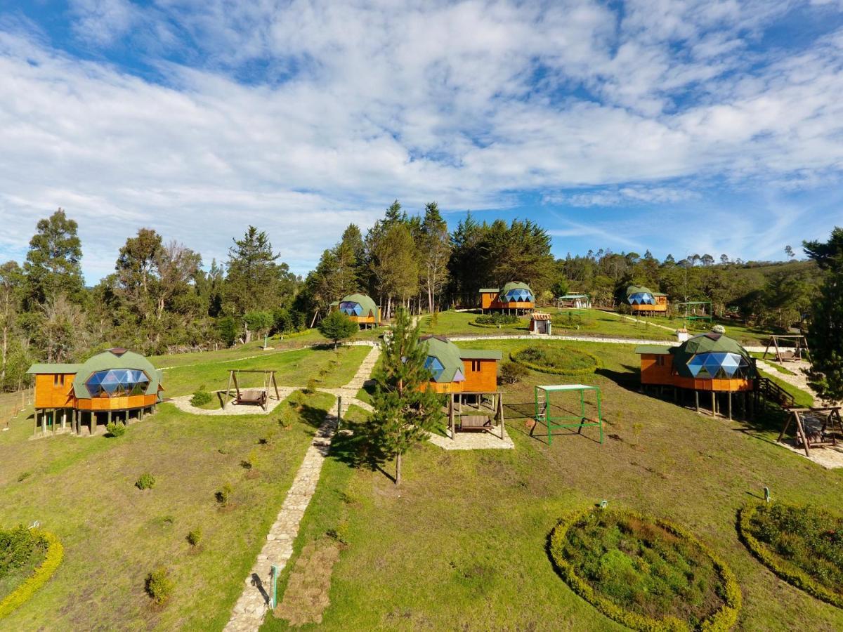 Glamping Y Chalet Aventura Park Villa De Leyva La Periquera المظهر الخارجي الصورة