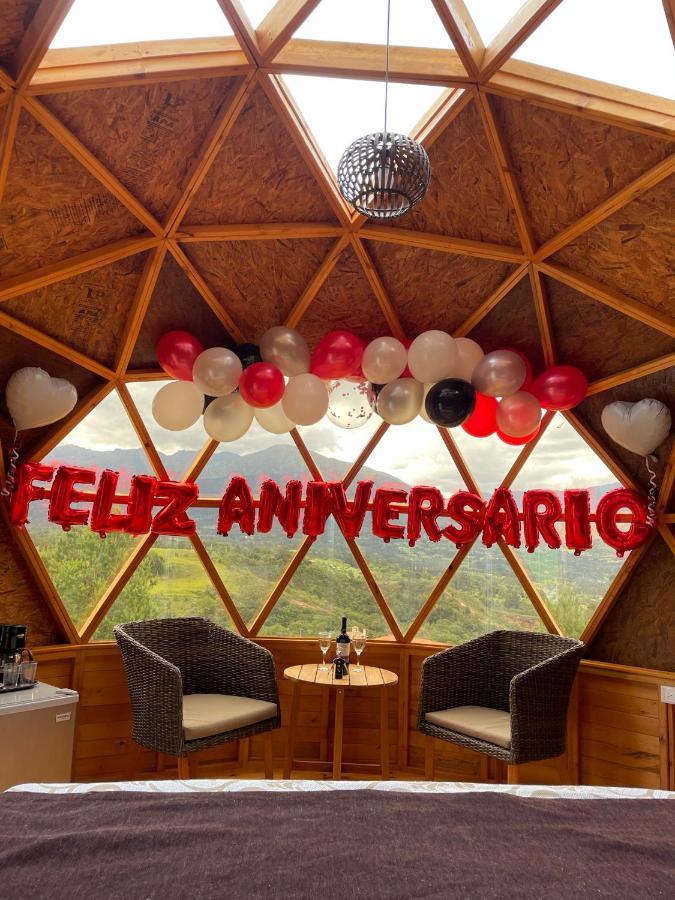Glamping Y Chalet Aventura Park Villa De Leyva La Periquera المظهر الخارجي الصورة