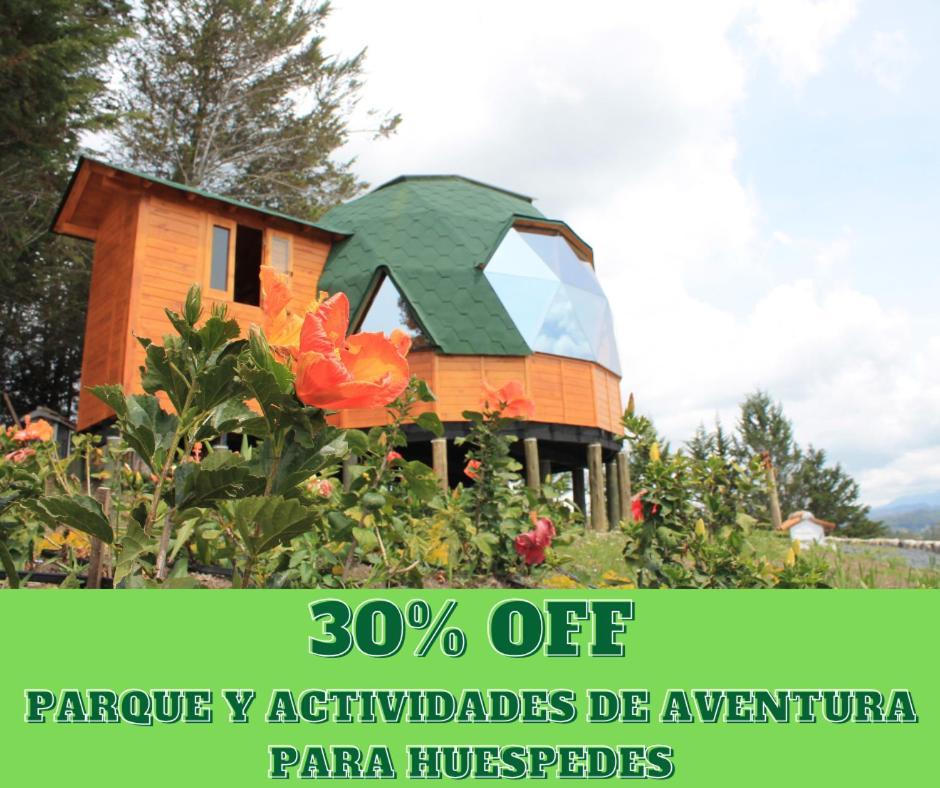 Glamping Y Chalet Aventura Park Villa De Leyva La Periquera المظهر الخارجي الصورة