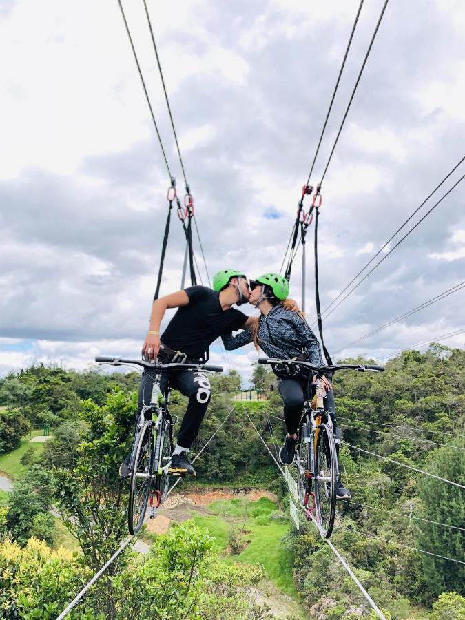 Glamping Y Chalet Aventura Park Villa De Leyva La Periquera المظهر الخارجي الصورة